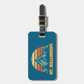 Williamson California Retro Turquoise Bagagelabel (Voorkant verticaal)