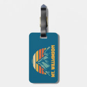 Williamson California Retro Turquoise Bagagelabel (Achterkant verticaal)