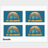 Williamson California Retro Turquoise Rechthoekige Sticker (Vel)