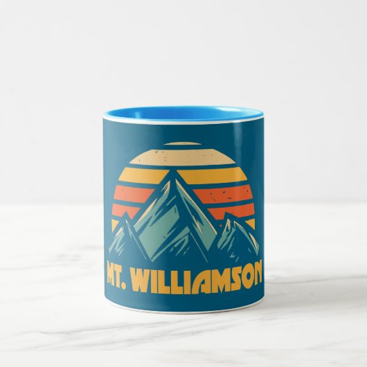 Williamson California Retro Turquoise Tweekleurige Koffiemok (Center)