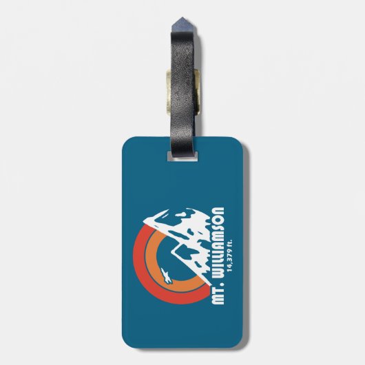 Williamson California Sun Eagle Bagagelabel (Achterkant verticaal)