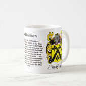 Williamson Family Coat of Arms Mok (Voorkant rechts)