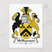 Williamson Family Crest Briefkaart (Voorkant)