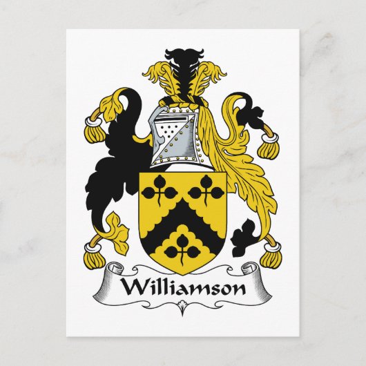 Williamson Family Crest Briefkaart (Voorkant)