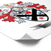 Williamson Family Crest Coat of Arms Poster (Hoek)