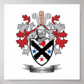 Williamson Family Crest Coat of Arms Poster (Voorkant)