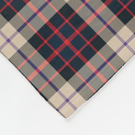 Williamson Modern Tartan Fleece Blanket, 50"x60" (Hoek)