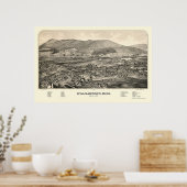 Williamstown, MA Panoramic Map - 1889 Poster (Keuken)