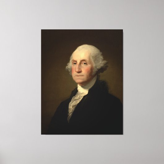 Williamstown Portret van George Washington Canvas Afdruk (Voorkant)