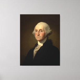 Williamstown Portret van George Washington Canvas Afdruk