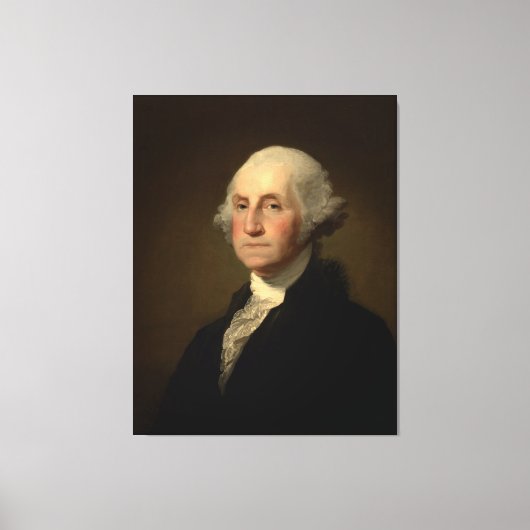 Williamstown Portret van George Washington Canvas Afdruk (Voorkant)