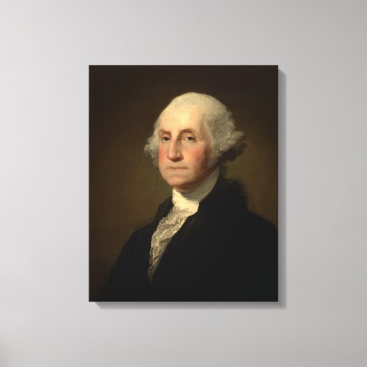 Williamstown Portret van George Washington Canvas Afdruk (Voorkant)