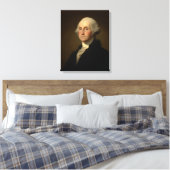 Williamstown Portret van George Washington Canvas Afdruk (Insitu (Slaapkamer))