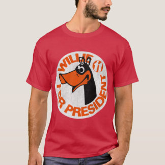 Willie de eend voor President T-shirt