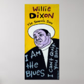 Willie Dixon Blues Folk Art Poster (Voorkant)