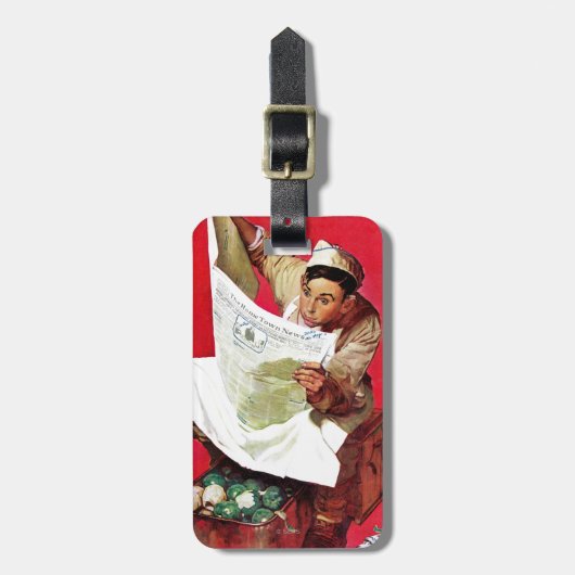 Willie Gillis op K.P. Bagagelabel (Voorkant verticaal)