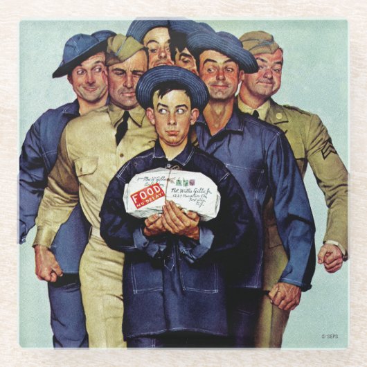 Willie Gillis' pakket van Thuis Glazen Onderzetter (Voorkant)