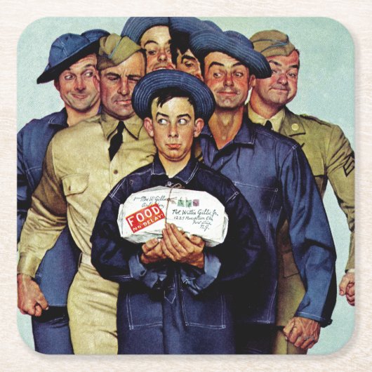 Willie Gillis' pakket van Thuis Kartonnen Onderzetters (Voorkant)