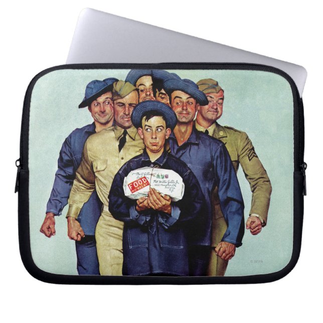 Willie Gillis' pakket van Thuis Laptop Sleeve (Voorkant)