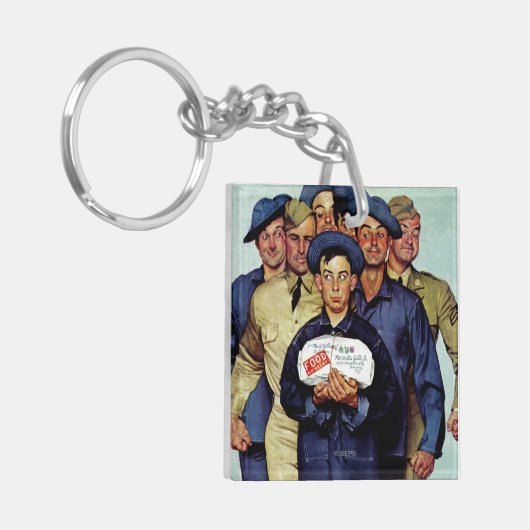 Willie Gillis' pakket van Thuis Sleutelhanger (Voorkant Links)