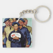 Willie Gillis' pakket van Thuis Sleutelhanger (Achterkant)