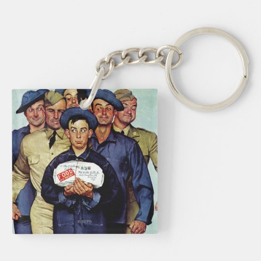 Willie Gillis' pakket van Thuis Sleutelhanger (Achterkant)