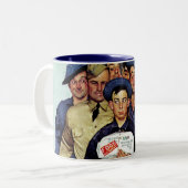 Willie Gillis' pakket van Thuis Tweekleurige Koffiemok (Voorkant links)