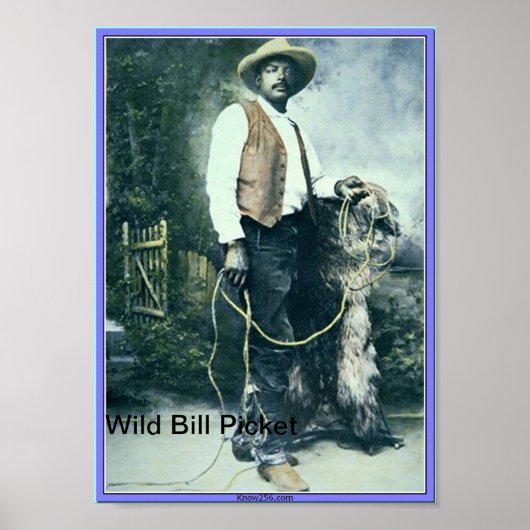 Willie M. "Bill" Pickett Poster (Voorkant)