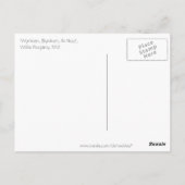 Willie Pogány's Wynken, Blynken en Nod Briefkaart (Achterkant)