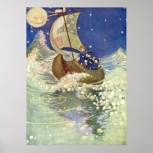 Willie Pogány's Wynken, Blynken en Nod Poster