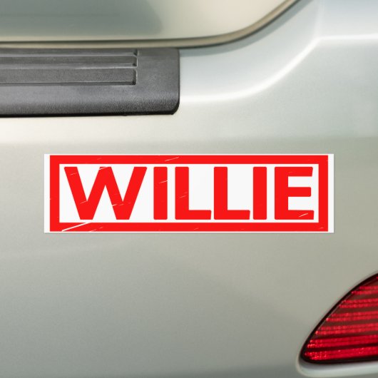 Willie Stamp Bumpersticker (Op auto)
