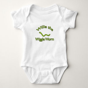 Willie the Wiggle Worm Baby One Piece Romper