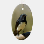 Willie Wagtail Keramisch Ornament (Rechts)