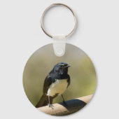 Willie Wagtail Sleutelhanger (Voorkant)