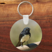 Willie Wagtail Sleutelhanger (Voorkant)