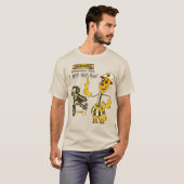 Willie Wiredhand elektriciteit zal je doden T-shirt (Voorkant volledig)