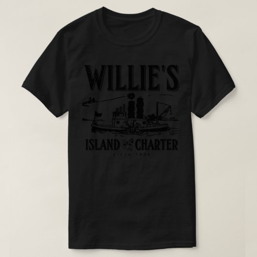 Willies Island Charters T-shirt (Design voorkant)
