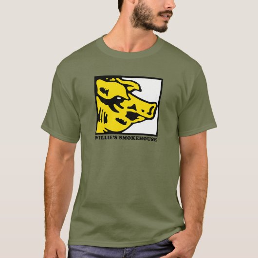 WILLIES SMOKEHOUSE KLEUR PIGG LOGO T-shirt (Voorkant)