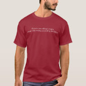 Willing om elementaire donkere T-shirt te leren (Voorkant)