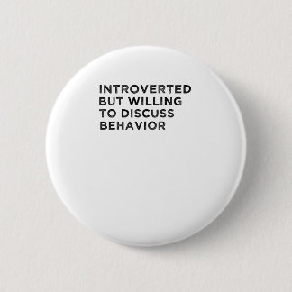Willing om gedrag te bespreken ronde button 5,7 cm
