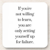 Willing om hard plastic Onderzetter te leren (Voorkant)