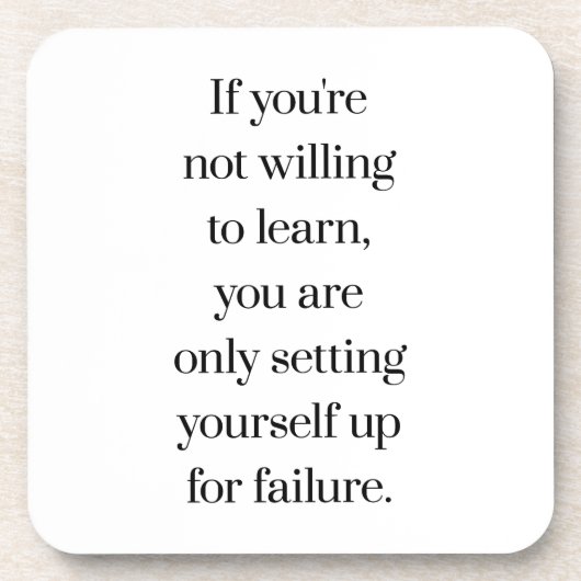 Willing om hard plastic Onderzetter te leren (Voorkant)