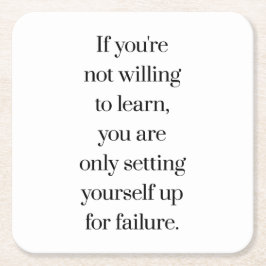 Willing om Onderzetter papier te leren