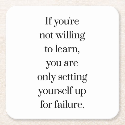 Willing om Onderzetter papier te leren (Voorkant)