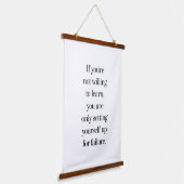 Willing om wandtapijt met houtoplossing te leren hangend wandkleed (Gebogen)