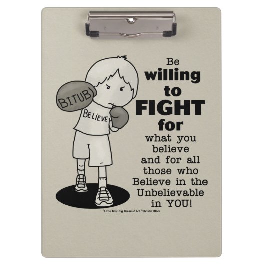 Willing to Fight Klembord (Voorkant)