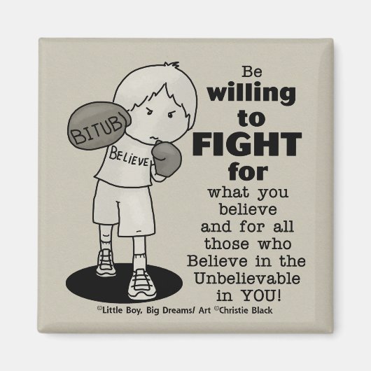 Willing to Fight Magneet (Voorkant)