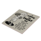 Willing to Fight Tegeltje (Zijkant)