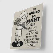 Willing to Fight Vierkante Klok (Hoek)