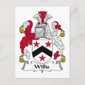 Willis Family Crest Briefkaart (Voorkant)